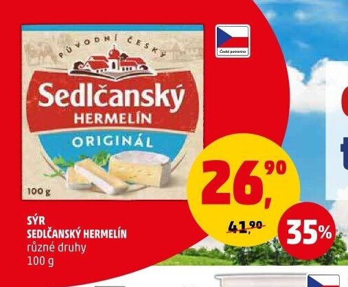 Sýr Sedlčanský Hermelín