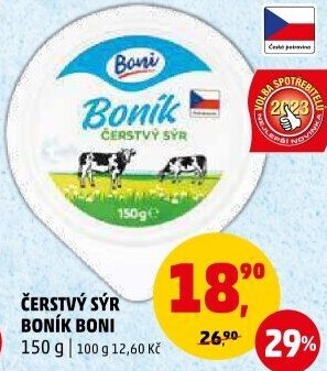 Sýr čerstvý Boník Boni