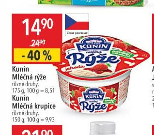 Kunín Mléčná rýže / Mléčná krupice