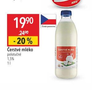 Čerstvé mléko polotučné