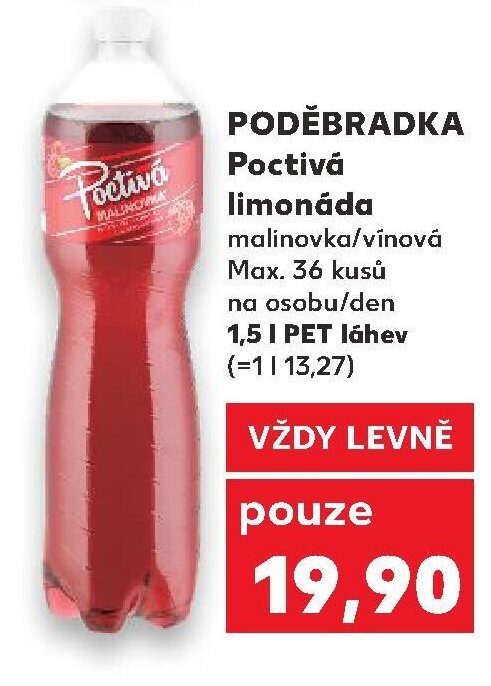 PODĚBRADKA Poctivá limonáda