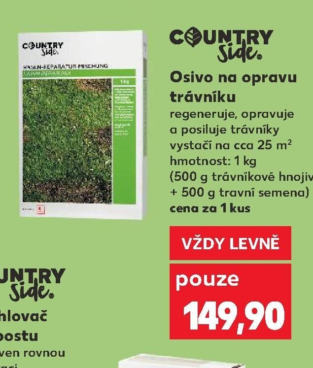 Country Side Osivo na opravu trávníku