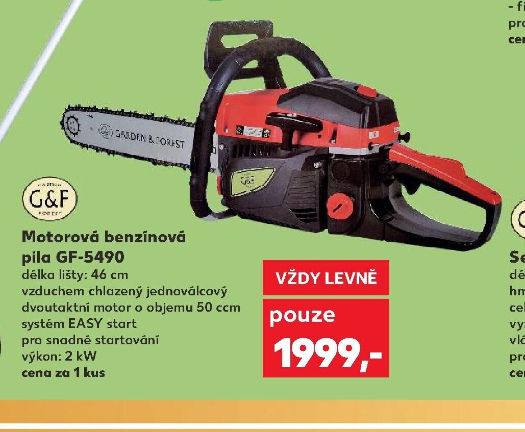 Motorová benzínová pila GF-5490