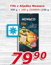 Filé z Aljašky mražené Nowaco