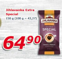 Mletá káva extra speciál Jihlavanka