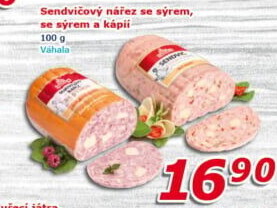 Nářez sendvičový se sýrem Váhala