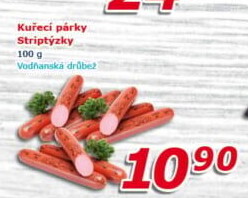 Párky kuřecí striptýzky Vodňanské kuře