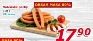 Párky vídeňské Krásno
