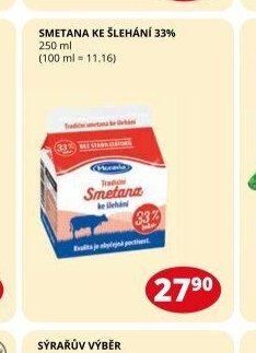 SMETANA KE ŠLEHÁNÍ 33%