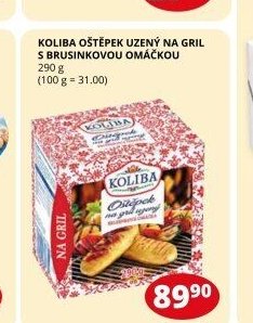 KOLIBA OŠTĚPEK UZENÝ NA GRIL S BRUSINKOVOU OMÁČKOU
