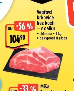 Vepřová krkovice bez kosti