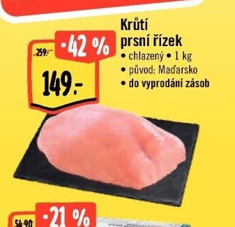 Krůtí prsní řízek