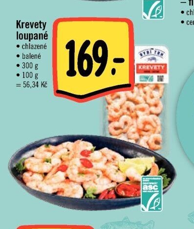 Krevety loupané
