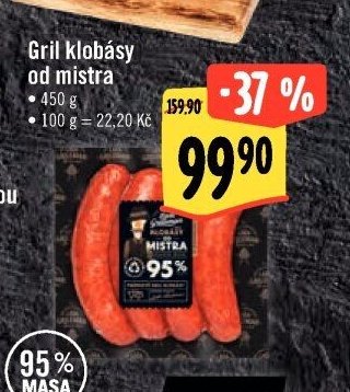 Gril klobásy od mistra