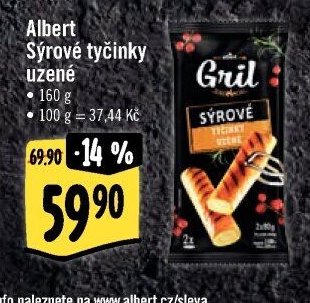 Albert Sýrové tyčinky uzené