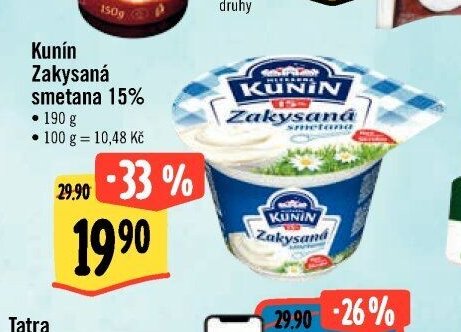 Kunín Zakysaná smetana 15%