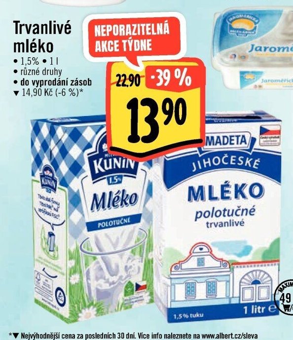 Trvanlivé mléko