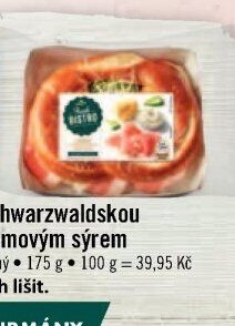 Císařský preclík se schwarzwaldskou šunkou a krémovým sýrem