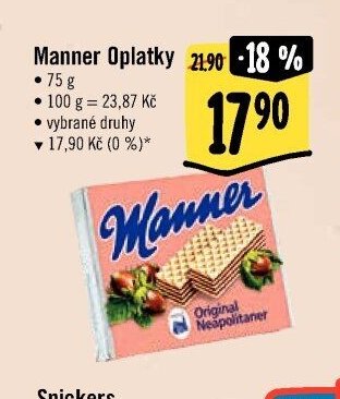 Manner Oplatky