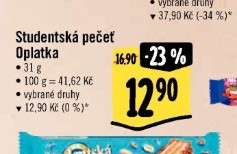 Studentská pečeť Oplatka
