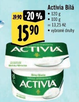 Bílý jogurt Activia Danone