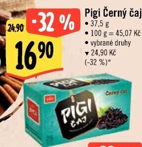 Černý Pigi čaj Jemča