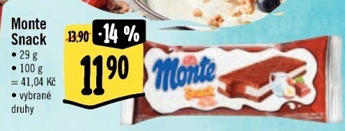Dezert mléčný Monte Snack Zott