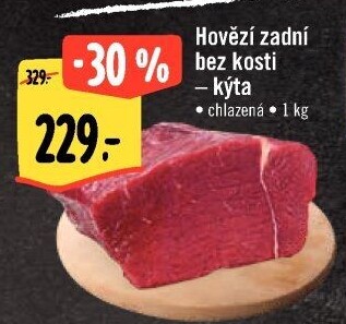 Hovězí kýta zadní bez kosti