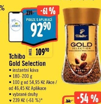 Instantní káva Tchibo Gold Selection