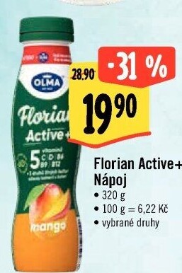 Jogurtový nápoj Florian Active+ Olma