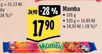 Karamely ovocné Mamba Storck