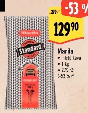 Mletá káva Standard Marila