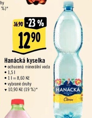 Ochucená voda Hanáckákyselka