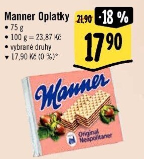 Oplatky Manner