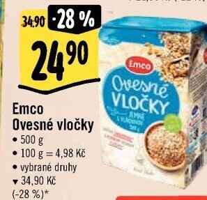Ovesné vločky Emco