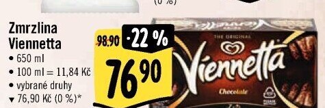 Zmrzlinová roláda Viennetta Algida