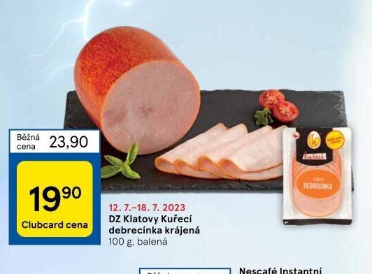 DZ Klatovy Kuřecí debrecínka krájená