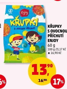Křupky kuličky ovocné Enjoy