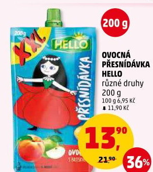 Ovocná kapsička Hello