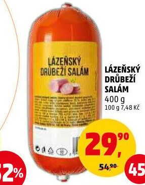 Salám drůbeží lázeňský