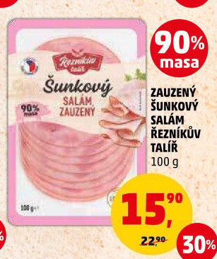 Salám šunkový zauzený Řezníkův talíř