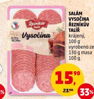 Salám Vysočina Řezníkův talíř