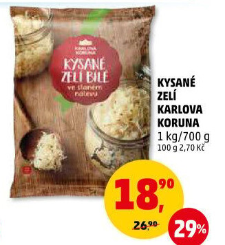 Zelí bílé kysané Karlova Koruna