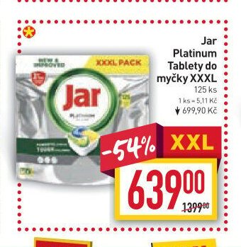 Jar Platinum Tablety do myčky XXXL