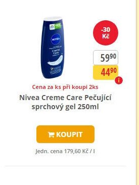 Nivea Creme Care Pečující sprchový gel 250ml