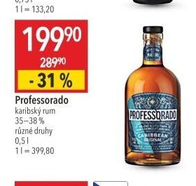 Professorado karibský rum