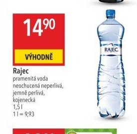 Rajec pramenitá voda