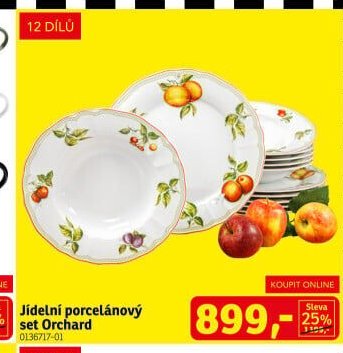 Jídelní porcelánový set Orchard - ASKO akcniletaky.com