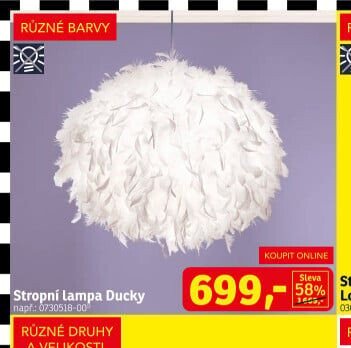 Stropní lampa Ducky - ASKO akcniletaky.com