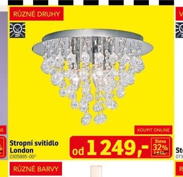 Stropní svítidlo London - ASKO akcniletaky.com